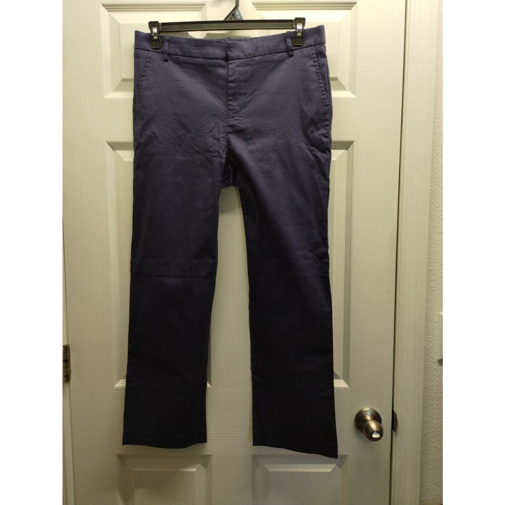 Urban Coco NWT Women's Size Large Navy Blue Chino Straight Leg Ankle Pants